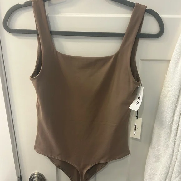 Aritzia Taupe Bodysuit - Picture 3 of 4
